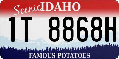 ID license plate 1T8868H
