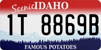 ID license plate 1T8869B