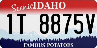 ID license plate 1T8875V