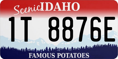 ID license plate 1T8876E