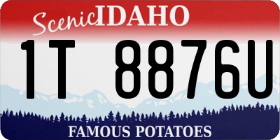 ID license plate 1T8876U