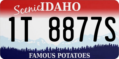 ID license plate 1T8877S