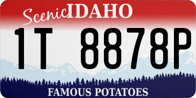 ID license plate 1T8878P