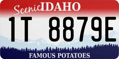 ID license plate 1T8879E