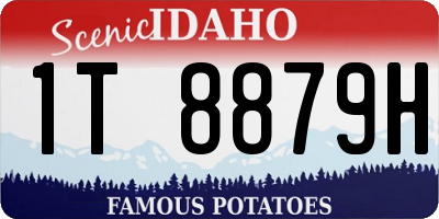 ID license plate 1T8879H