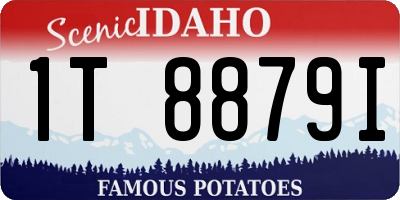 ID license plate 1T8879I
