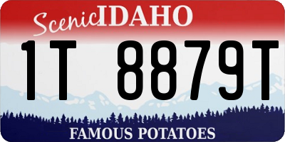 ID license plate 1T8879T