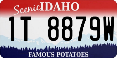 ID license plate 1T8879W