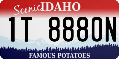 ID license plate 1T8880N
