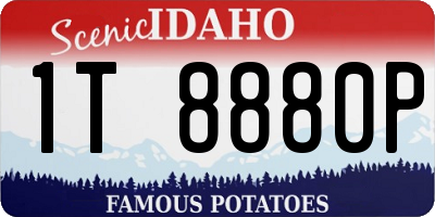 ID license plate 1T8880P