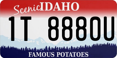 ID license plate 1T8880U