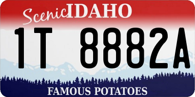 ID license plate 1T8882A