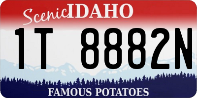 ID license plate 1T8882N