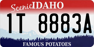 ID license plate 1T8883A