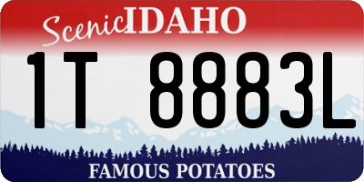 ID license plate 1T8883L