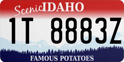 ID license plate 1T8883Z