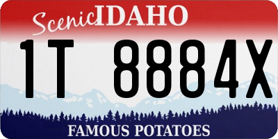 ID license plate 1T8884X