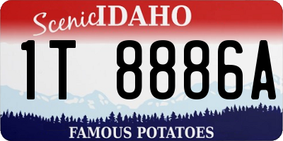 ID license plate 1T8886A