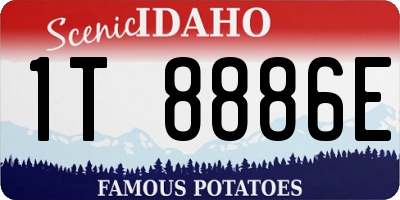 ID license plate 1T8886E