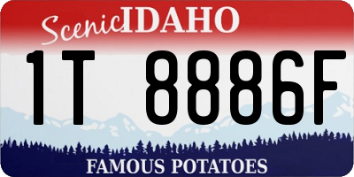 ID license plate 1T8886F