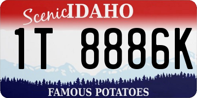 ID license plate 1T8886K