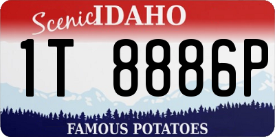 ID license plate 1T8886P