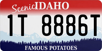 ID license plate 1T8886T