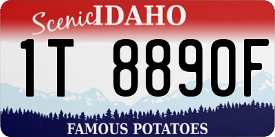 ID license plate 1T8890F