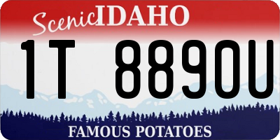 ID license plate 1T8890U