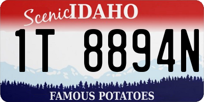 ID license plate 1T8894N