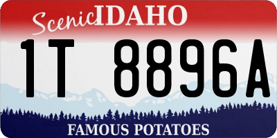 ID license plate 1T8896A