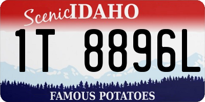 ID license plate 1T8896L