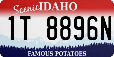 ID license plate 1T8896N