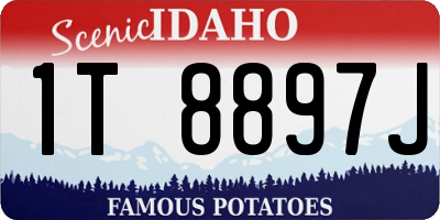 ID license plate 1T8897J