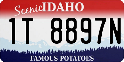 ID license plate 1T8897N
