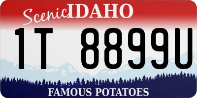 ID license plate 1T8899U