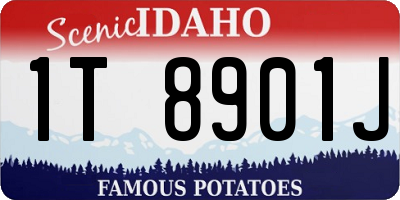 ID license plate 1T8901J