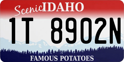 ID license plate 1T8902N