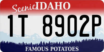 ID license plate 1T8902P