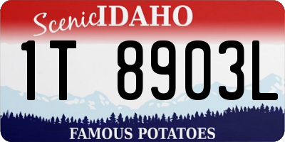 ID license plate 1T8903L