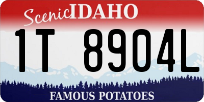ID license plate 1T8904L