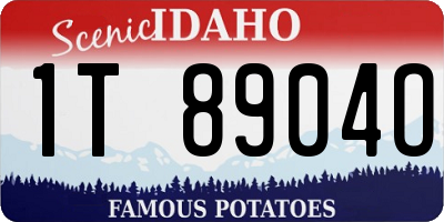 ID license plate 1T8904O