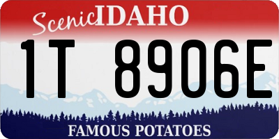 ID license plate 1T8906E