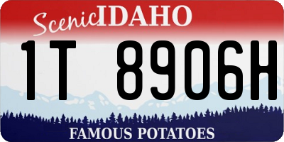 ID license plate 1T8906H