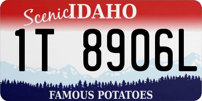 ID license plate 1T8906L