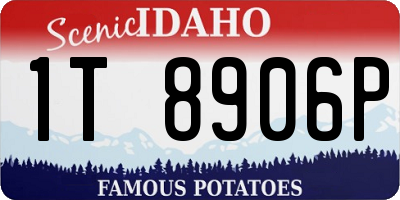 ID license plate 1T8906P