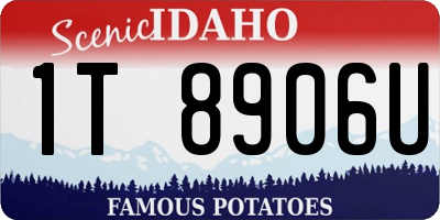 ID license plate 1T8906U