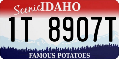 ID license plate 1T8907T