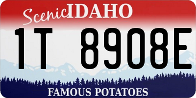 ID license plate 1T8908E