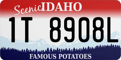 ID license plate 1T8908L
